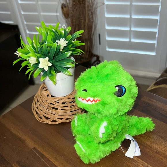 Build A Bear Dino-Mite T-Rex 6" Green Dinosaur Stuffed Animal Plush Soft mini - Picture 1 of 5